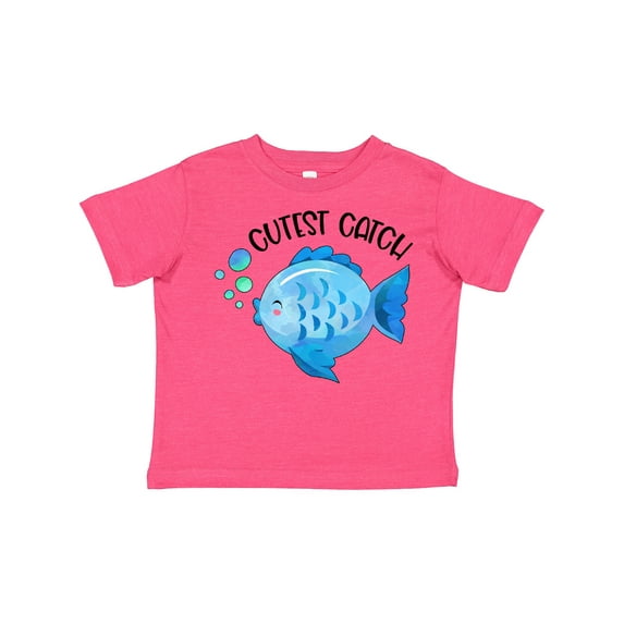 Inktastic Cutest Catch Cute Blue Fish Boys or Girls Toddler T-Shirt