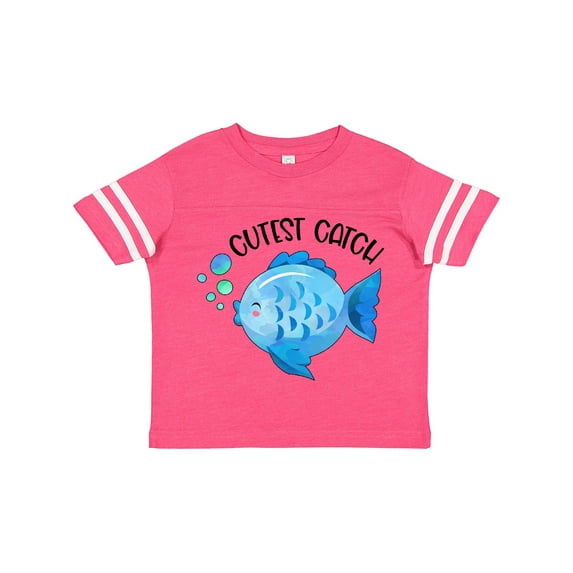 Inktastic Cutest Catch Cute Blue Fish Boys or Girls Toddler T-Shirt