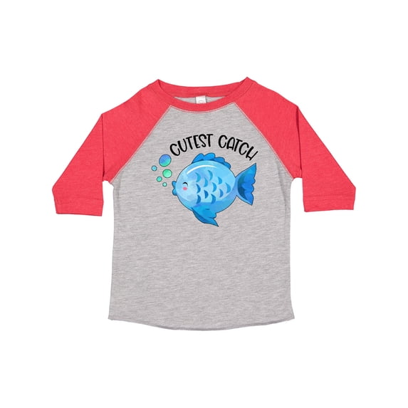 Inktastic Cutest Catch Cute Blue Fish Boys or Girls Toddler T-Shirt