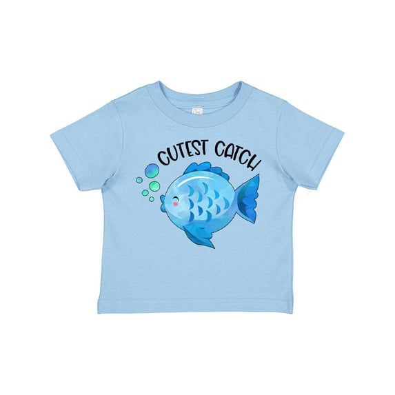 Inktastic Cutest Catch Cute Blue Fish Boys or Girls Toddler T-Shirt