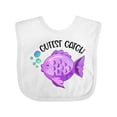 thumbnail image 1 of Inktastic Cutest Catch Cute Purple Fish Boys or Girls Baby Bib, 1 of 4