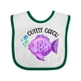 thumbnail image 1 of Inktastic Cutest Catch Cute Purple Fish Boys or Girls Baby Bib, 1 of 4