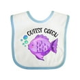 thumbnail image 1 of Inktastic Cutest Catch Cute Purple Fish Boys or Girls Baby Bib, 1 of 4