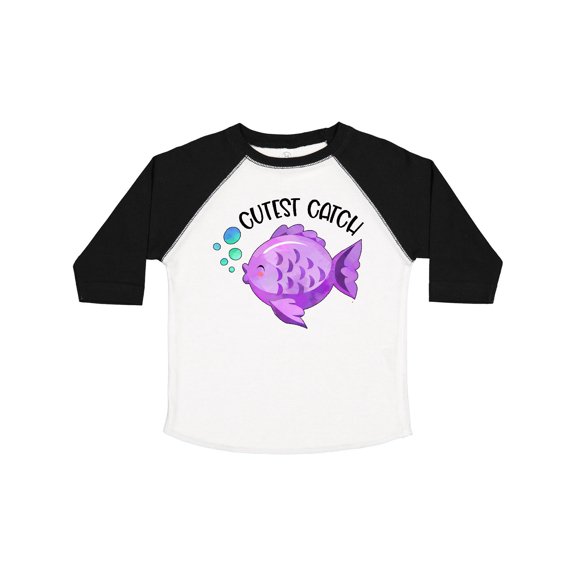 Inktastic Cutest Catch Cute Purple Fish Boys or Girls Toddler T-Shirt