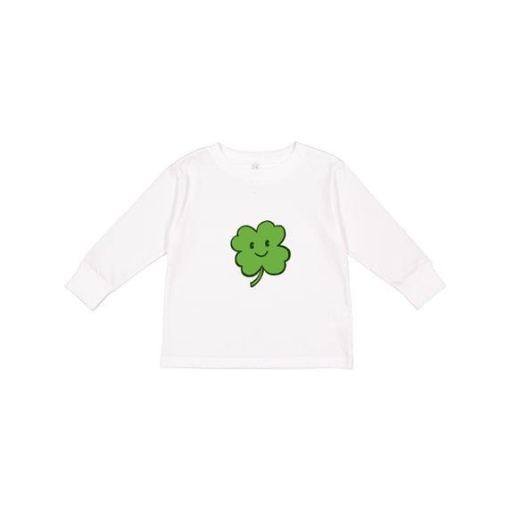 Inktastic Cutest Clover in the Patch Boys or Girls Long Sleeve Toddler T-Shirt