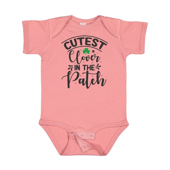 Inktastic Cutest Clover in the Patch St Patrick's Day Boys or Girls Baby Bodysuit