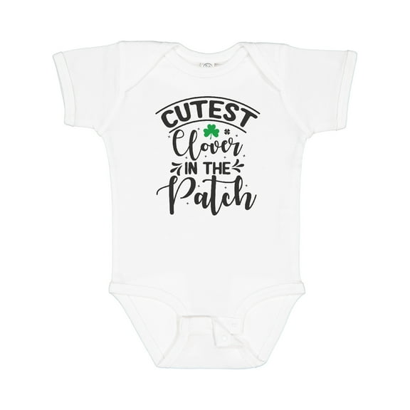 Inktastic Cutest Clover in the Patch St Patrick's Day Boys or Girls Baby Bodysuit