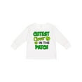 thumbnail image 1 of Inktastic Cutest Clover in the Patch with Four Leaf Clovers Boys or Girls Long Sleeve Toddler T-Shirt, 1 of 5