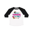 thumbnail image 1 of Inktastic Cutest Cowgirl in Town with Cowgirl Hat and Boots Girls Toddler T-Shirt, 1 of 5