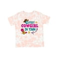thumbnail image 1 of Inktastic Cutest Cowgirl in Town with Cowgirl Hat and Boots Girls Toddler T-Shirt, 1 of 5