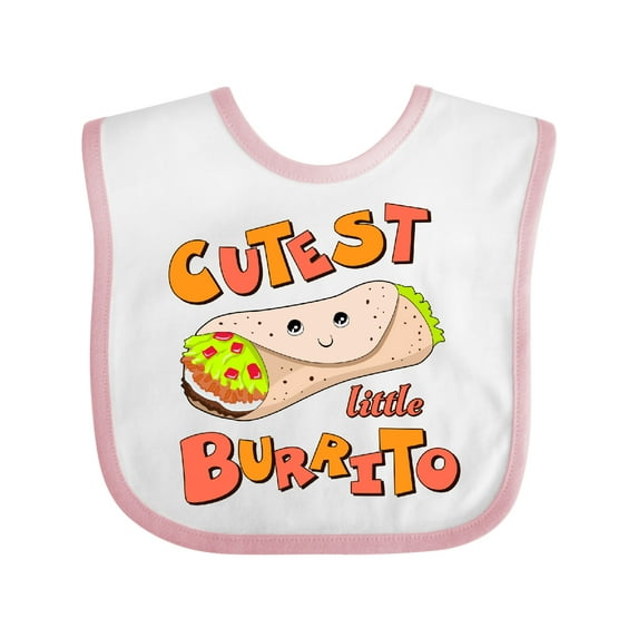 Inktastic Cutest Little Burrito Boys or Girls Baby Bib