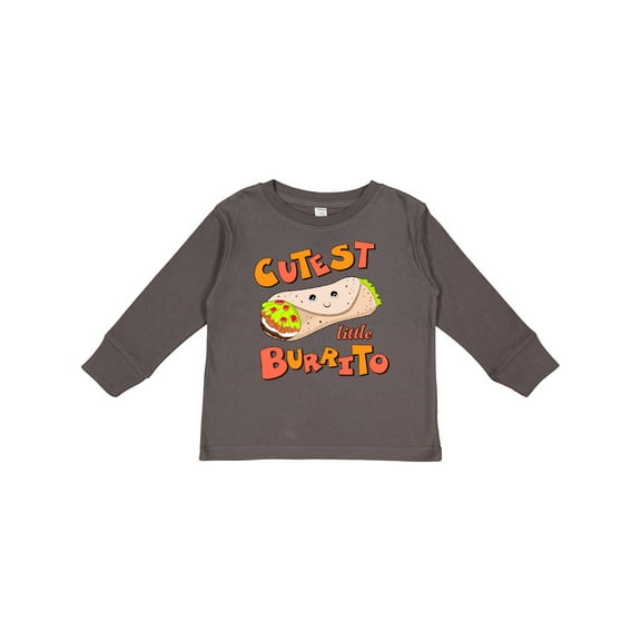 Inktastic Cutest Little Burrito Boys or Girls Long Sleeve Toddler T-Shirt