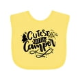 thumbnail image 1 of Inktastic Cutest Little Camper Tent and Tree Camping Design Boys or Girls Baby Bib, 1 of 4