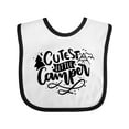 thumbnail image 1 of Inktastic Cutest Little Camper Tent and Tree Camping Design Boys or Girls Baby Bib, 1 of 4