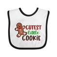 thumbnail image 1 of Inktastic Cutest Little Cookie Cute Christmas Gingerbread Man Boys or Girls Baby Bib, 1 of 4