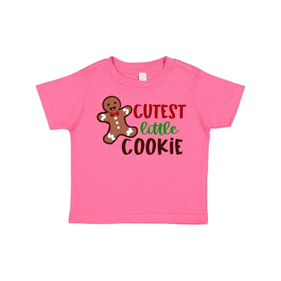 Inktastic Cutest Little Cookie Cute Christmas Gingerbread Man Boys or Girls Toddler T-Shirt