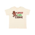 thumbnail image 1 of Inktastic Cutest Little Cookie Cute Christmas Gingerbread Man Boys or Girls Toddler T-Shirt, 1 of 5