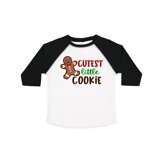 Inktastic Cutest Little Cookie Cute Christmas Gingerbread Man Boys or Girls Toddler T-Shirt
