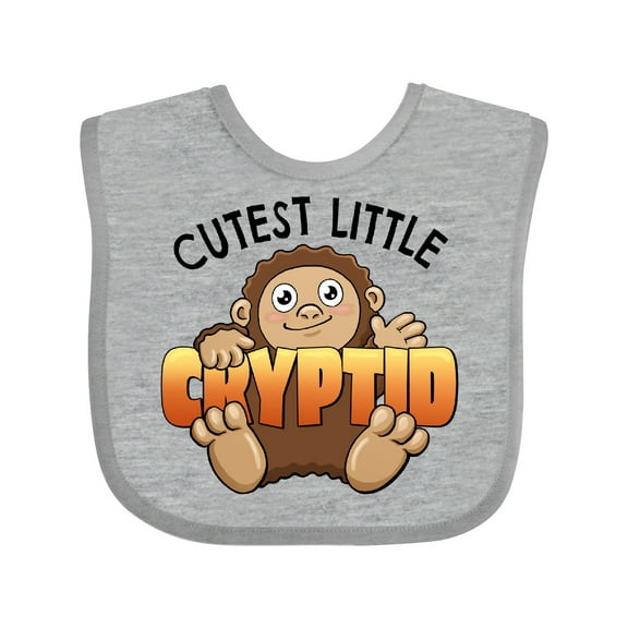Inktastic Cutest Little Cryptid Bigfoot Boys or Girls Baby Bib