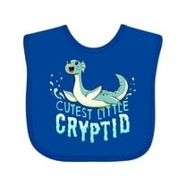 Inktastic Cutest Little Cryptid Loch Ness Monster Boys or Girls Baby Bib
