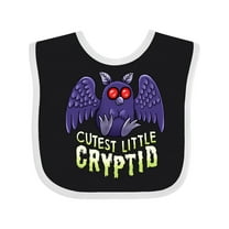 Inktastic Cutest Little Cryptid Mothman Boys or Girls Baby Bib