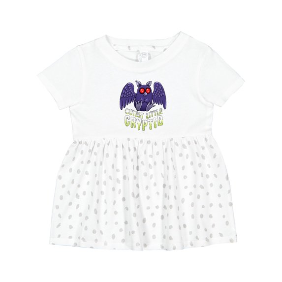 Inktastic Cutest Little Cryptid Mothman Girls Baby Dress