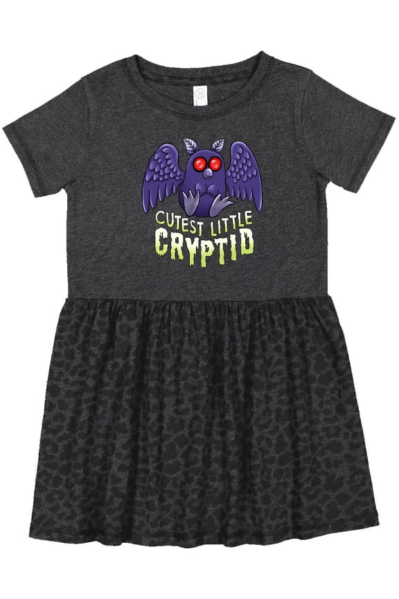 Cutest Little Cryptid Mothman Girls Toddler Dress