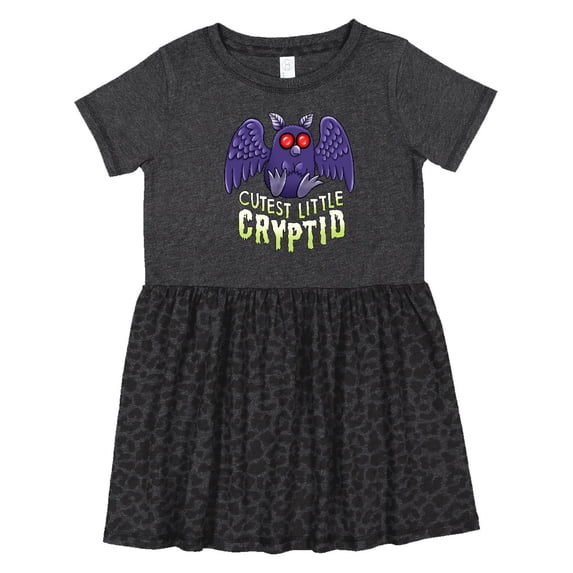 Inktastic Cutest Little Cryptid Mothman Girls Toddler Dress