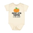 thumbnail image 1 of Inktastic Cutest Little Pumpkin in the Patch Halloween Boys or Girls Baby Bodysuit, 1 of 5
