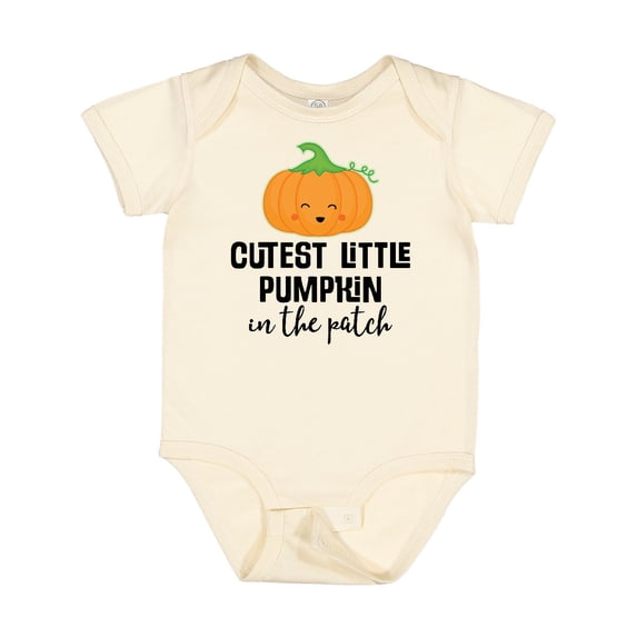 Inktastic Cutest Little Pumpkin in the Patch Halloween Boys or Girls Baby Bodysuit