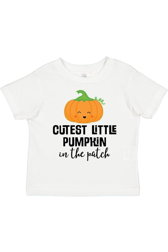 Cutest Little Pumpkin in the Patch Halloween Boys or Girls Toddler T-Shirt