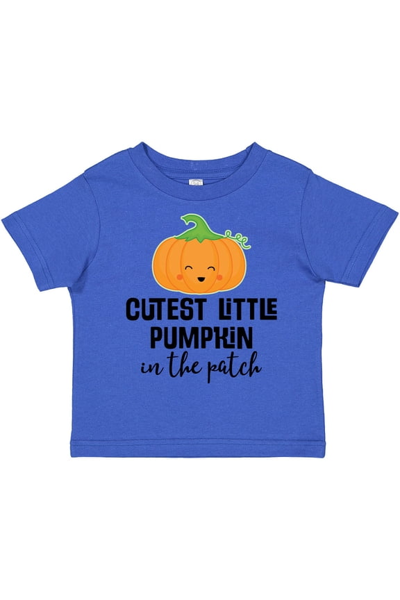 Cutest Little Pumpkin in the Patch Halloween Boys or Girls Toddler T-Shirt