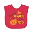 thumbnail image 1 of Inktastic Cutest Pumpkin in the Patch with Orange Heart Boys or Girls Baby Bib, 1 of 4