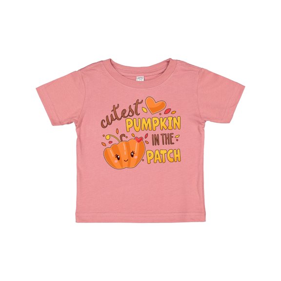 Inktastic Cutest Pumpkin in the Patch with Orange Heart Boys or Girls Baby T-Shirt