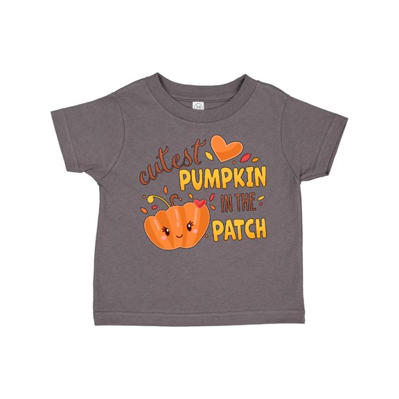 Inktastic Cutest Pumpkin in the Patch with Orange Heart Boys or Girls Toddler T-Shirt