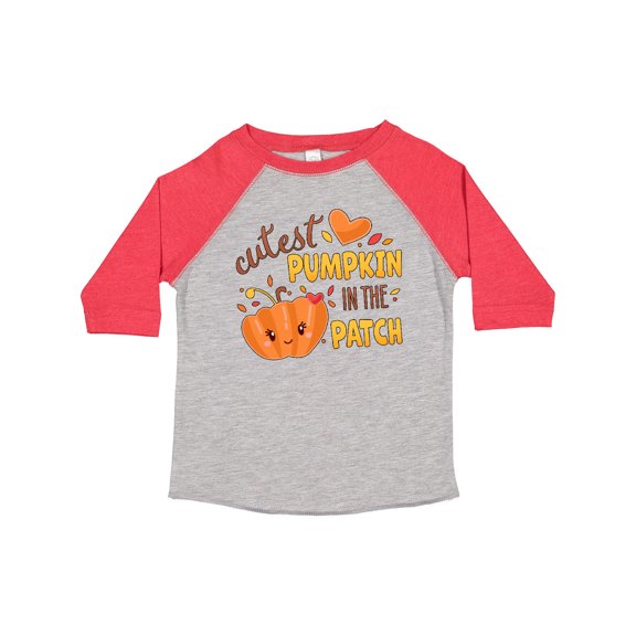 Inktastic Cutest Pumpkin in the Patch with Orange Heart Boys or Girls Toddler T-Shirt