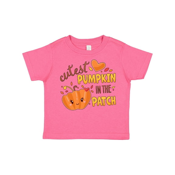 Inktastic Cutest Pumpkin in the Patch with Orange Heart Boys or Girls Toddler T-Shirt