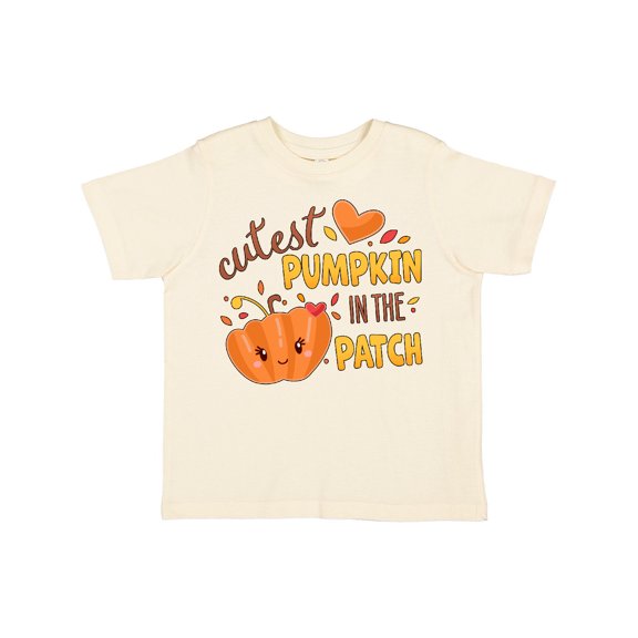 Inktastic Cutest Pumpkin in the Patch with Orange Heart Boys or Girls Toddler T-Shirt