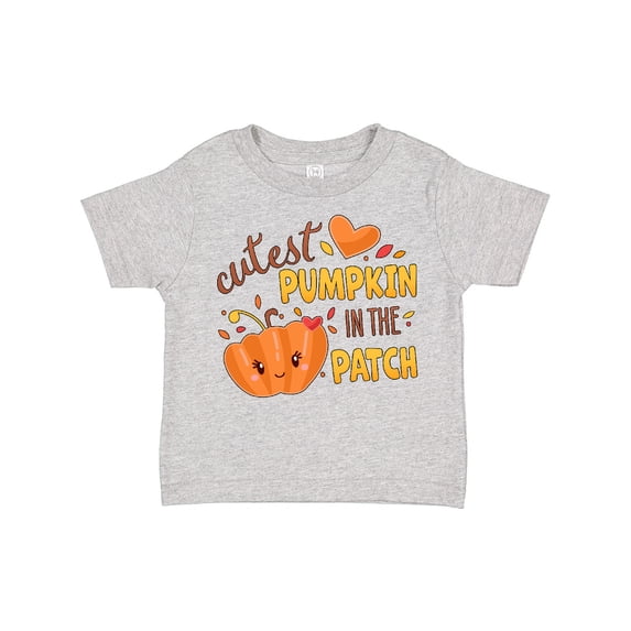 Inktastic Cutest Pumpkin in the Patch with Orange Heart Boys or Girls Toddler T-Shirt