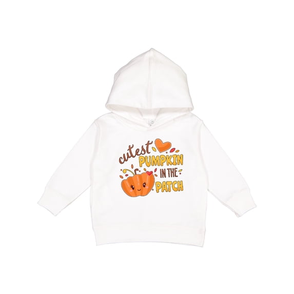 Inktastic Cutest Pumpkin in the Patch with Orange Heart Toddler Hoodie