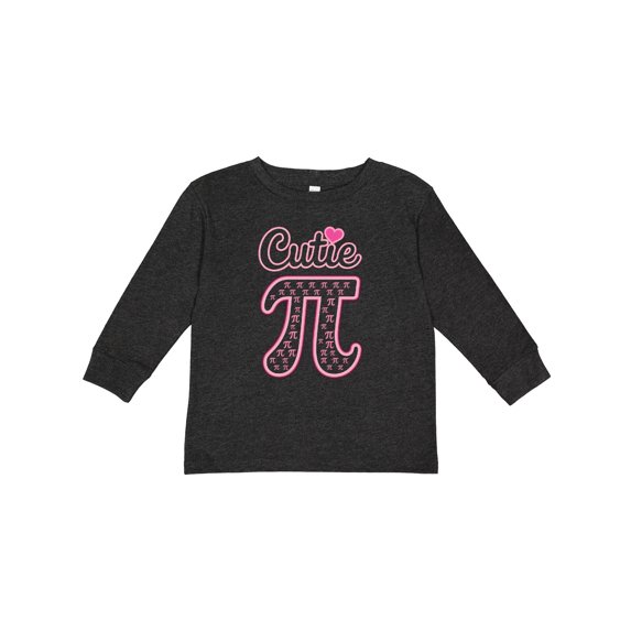 Inktastic Cutie Pi Math Boys or Girls Long Sleeve Toddler T-Shirt