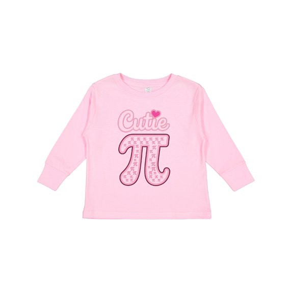 Inktastic Cutie Pi Math Boys or Girls Long Sleeve Toddler T-Shirt