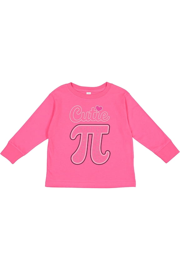 Cutie Pi Math Boys or Girls Long Sleeve Toddler T-Shirt