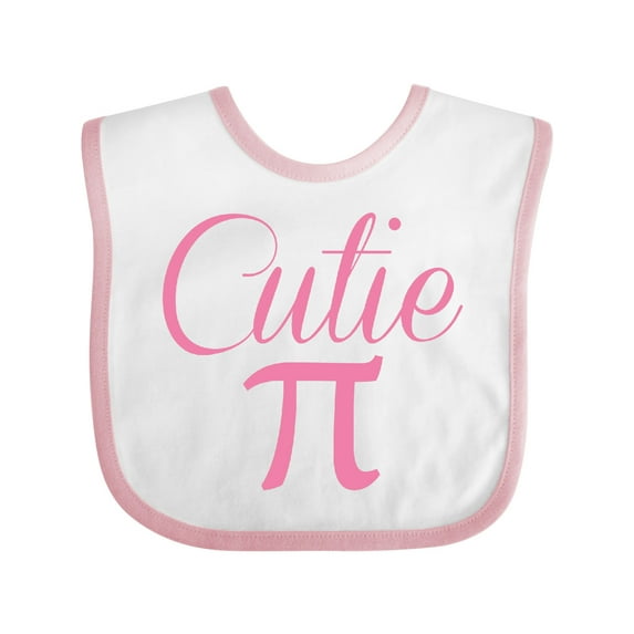 Inktastic Cutie Pie Pink Boys or Girls Baby Bib