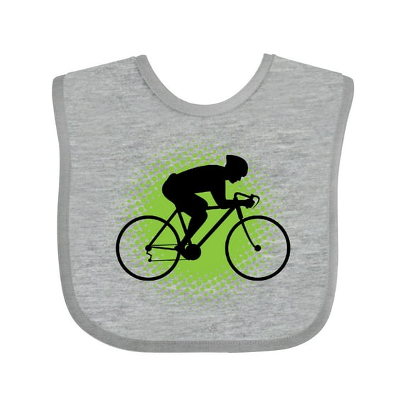 Inktastic Cycling Bicycle Racing Biking Boys Baby Bib