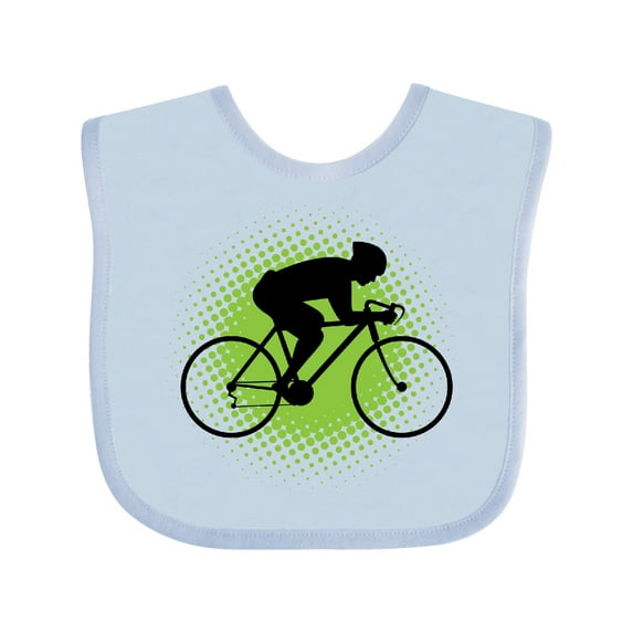 Inktastic Cycling Bicycle Racing Biking Boys Baby Bib
