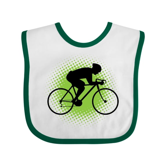 Inktastic Cycling Bicycle Racing Biking Boys Baby Bib