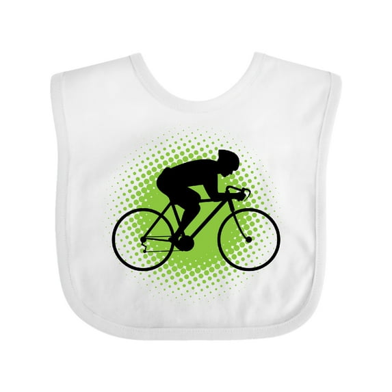 Inktastic Cycling Bicycle Racing Biking Boys Baby Bib