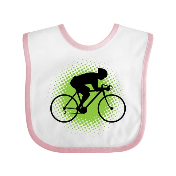 Inktastic Cycling Bicycle Racing Biking Boys Baby Bib
