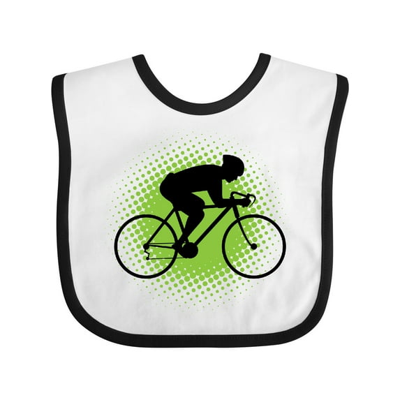 Inktastic Cycling Bicycle Racing Biking Boys Baby Bib
